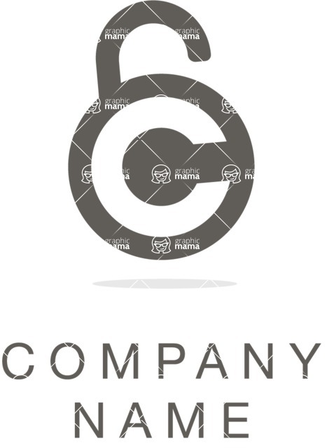 Business Logo Templates - vector graphics in a pack from GraphicMama - Modern Web Security Company Logo Design with Lock